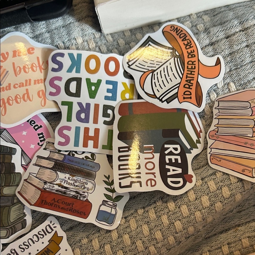 Colorful Book-Themed Sticker Set (40) - Picture 3 of 7